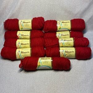 Maypole 9 skeins 50% wool, 50% nylon. New. 2 ounce each.